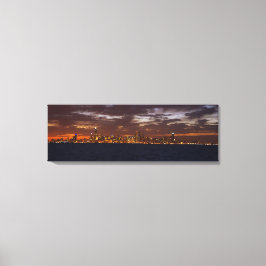 Impressão Em Tela Chicago Skyline no Panorama sunset canavas impress