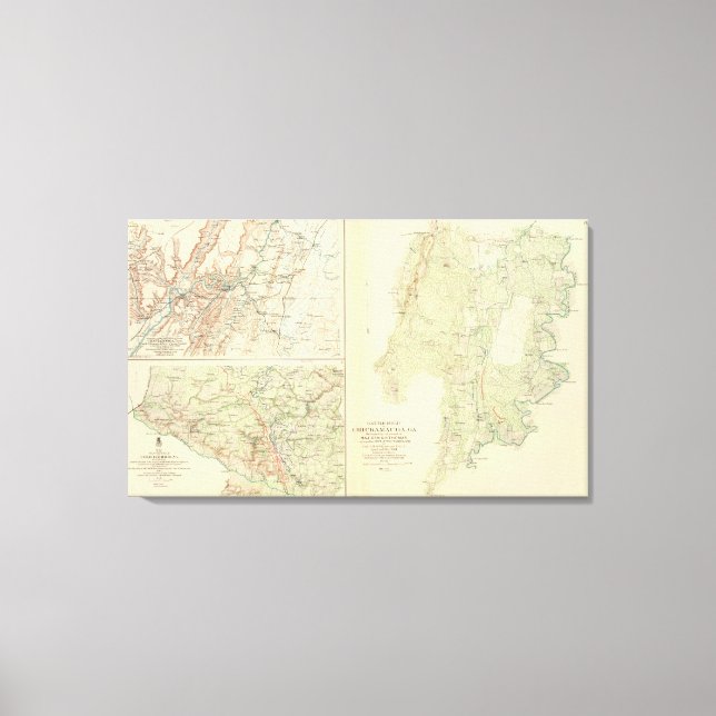 Impressão Em Tela Chickamauga, Ga (Frente)