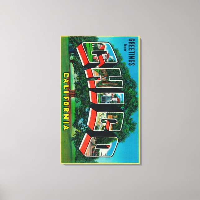 Impressão Em Tela Chico, Califórnia - Grandes Cenas de Letra (Frente)