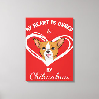Impressão Em Tela Chihuahua Heart_Dog Lover