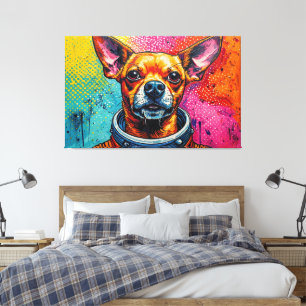 IMPRESSÃO EM TELA CHIHUAHUAS NO ESPAÇO 9