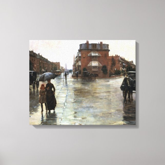 Impressão Em Tela Childe Hassam Rainy Day, Boston (Frente)