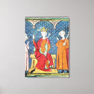 Impressão Em Tela Childeric II, rei de Merovingian de Austrasia