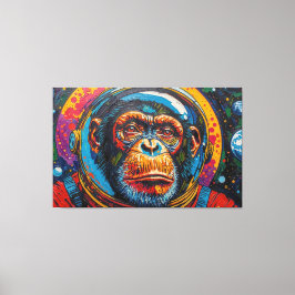 IMPRESSÃO EM TELA CHIMPANZÉ NO ESPAÇO-19