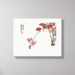 Impressão Em Tela China antiga Pintura-Qi Wintersweet
