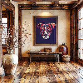 Impressão Em Tela Chinese Zodiac Dog Wall Print | Rustic Farmhouse 
