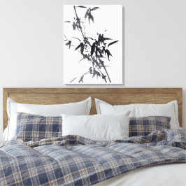 Impressão Em Tela Chinesische Kunst mit Bambusmalerei