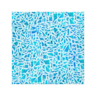 Impressão Em Tela Chique moderno do azulejo azul do vidro de mosaico