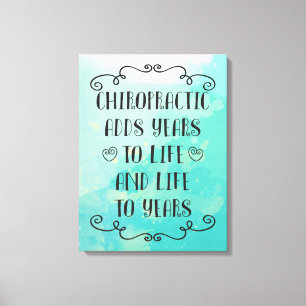 Impressão Em Tela Chiropractic adiciona vida aos anos 18 x 24 de art