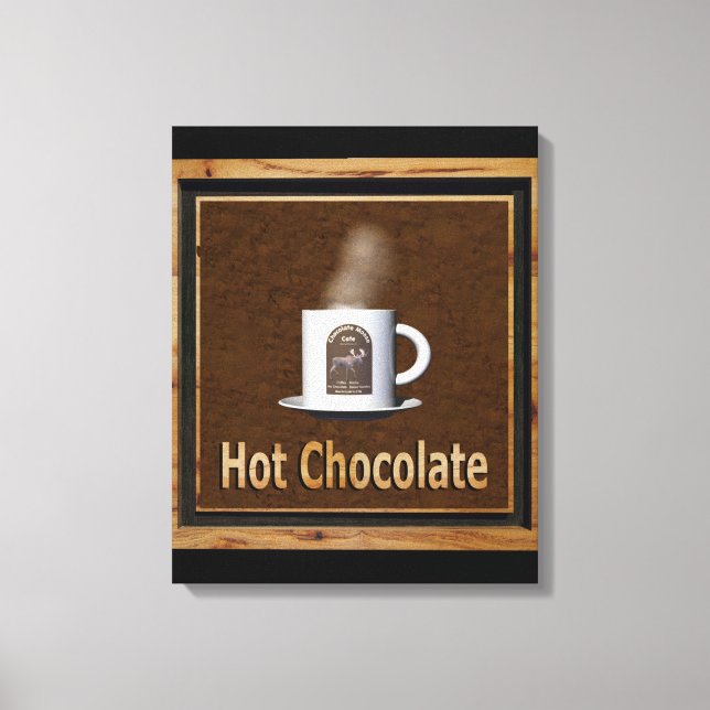 Impressão Em Tela Chocolate Quente (Frente)