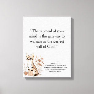 Impressão Em Tela Christian Motivational Wall Art (Editável)