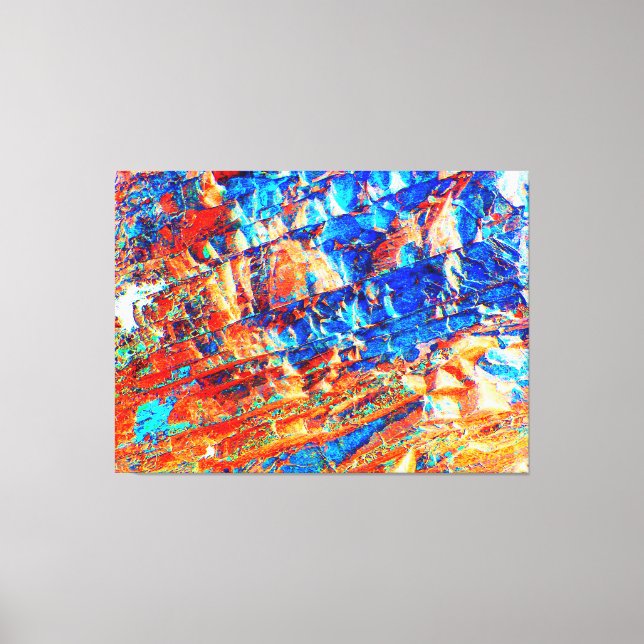 Impressão Em Tela Chromatic Terrain Abstraction (Frente)