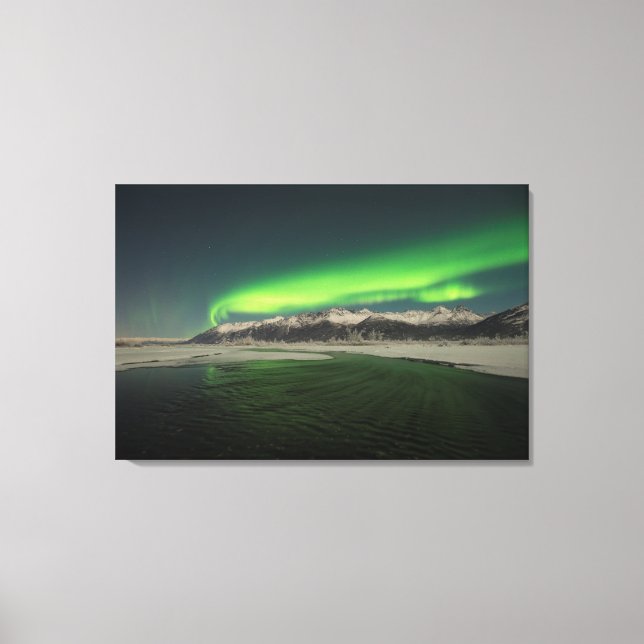 Impressão Em Tela Chugach Aurora (Frente)