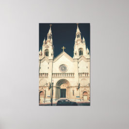 Impressão Em Tela Church Facade with Cross