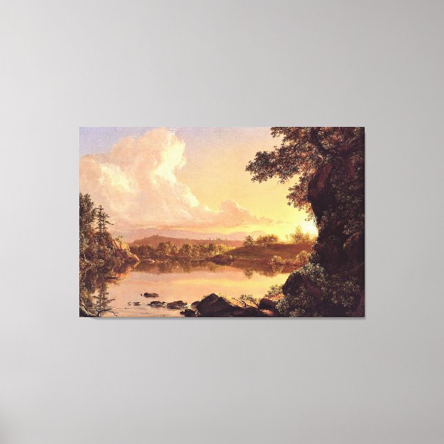 Impressão Em Tela Church - Scene on the Catability Creek (Frente)