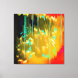 Impressão Em Tela Chuva azul clara