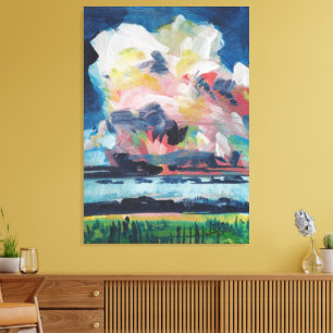 Impressão Em Tela Chuvas Rápidas 2 Pintura / Artista Larry Lerew