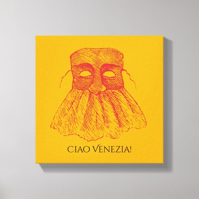 Impressão Em Tela Ciao Venezia! (Frente)