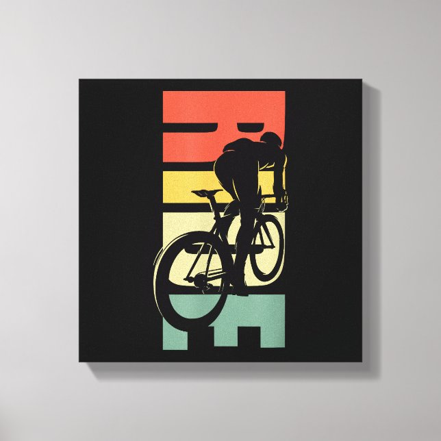 Impressão Em Tela Ciclo de Bicicleta de Estrada (Frente)