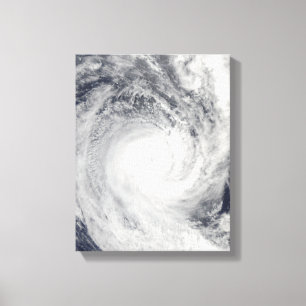 Impressão Em Tela Ciclone Tropical Oli ao largo da costa do Taiti
