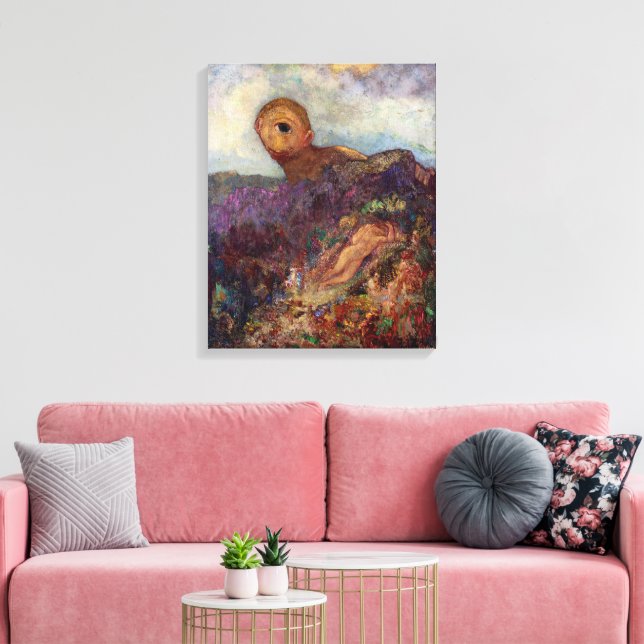 Impressão Em Tela Cíclope | Odilon Redon | (Insitu(Sala de estar))