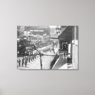 Impressão Em Tela Cidadãos de Deadwood Comemoram a Conclusão de