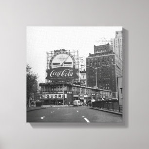 Impressão Em Tela Cidade americana com outdoors comerciais