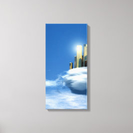 Impressão Em Tela Cidade Celestial 1-3