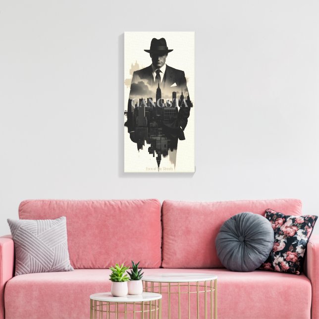 Impressão Em Tela Cidade das Sombras (Insitu(Sala de estar))