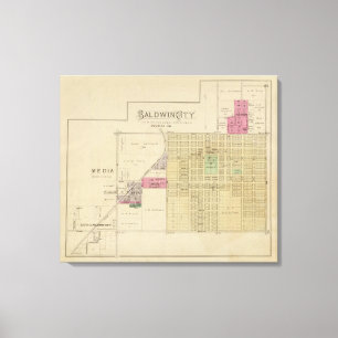 Impressão Em Tela Cidade de Baldwin, o Condado de Douglas, Kansas