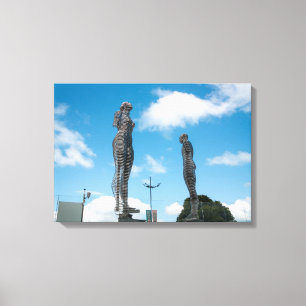 Impressão Em Tela Cidade de Batumi Geórgia. Estátua de Ali e Nino