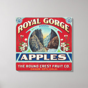 Impressão Em Tela Cidade de Canon, Colorado - o desfiladeiro real