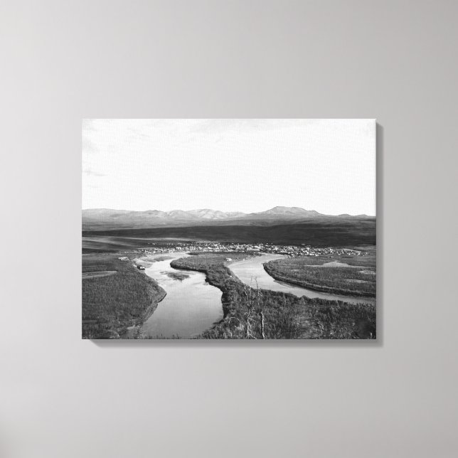 Impressão Em Tela Cidade de Iditarod, Alasca Fotografia (Frente)