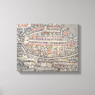Impressão Em Tela Cidade de Jerusalém e zona circundante