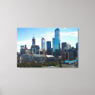 Impressão Em Tela Cidade de Melbourne