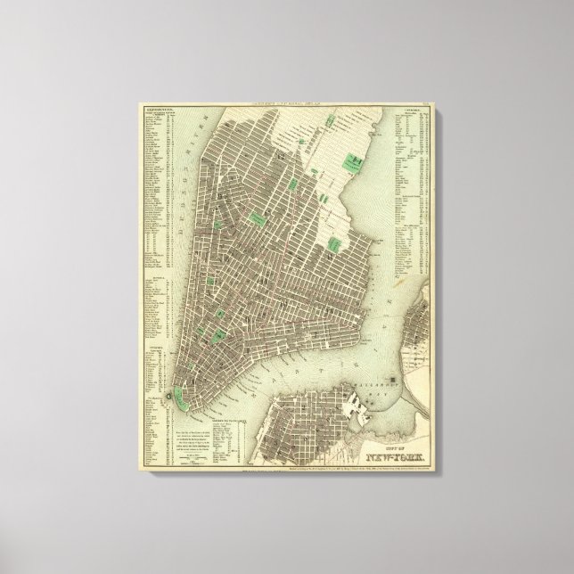 Impressão Em Tela Cidade De Nova Iorque 2 (Frente)