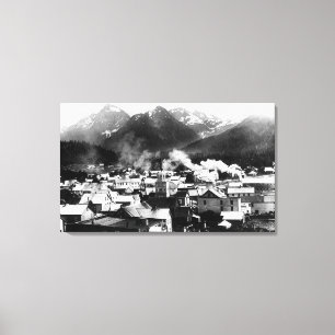 Impressão Em Tela Cidade de Sitka, Alasca com Pirâmide