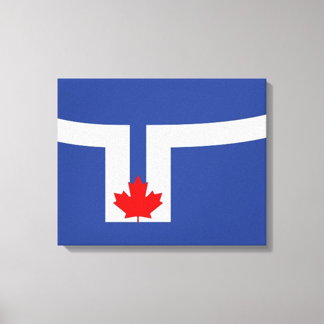Impressão Em Tela Cidade de Toronto (Canadá) (Frente)