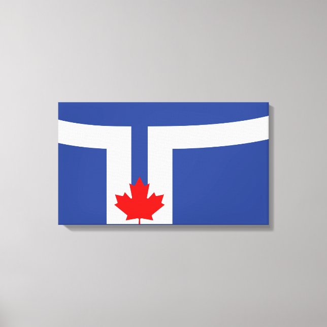 Impressão Em Tela Cidade de Toronto (Canadá) (Frente)