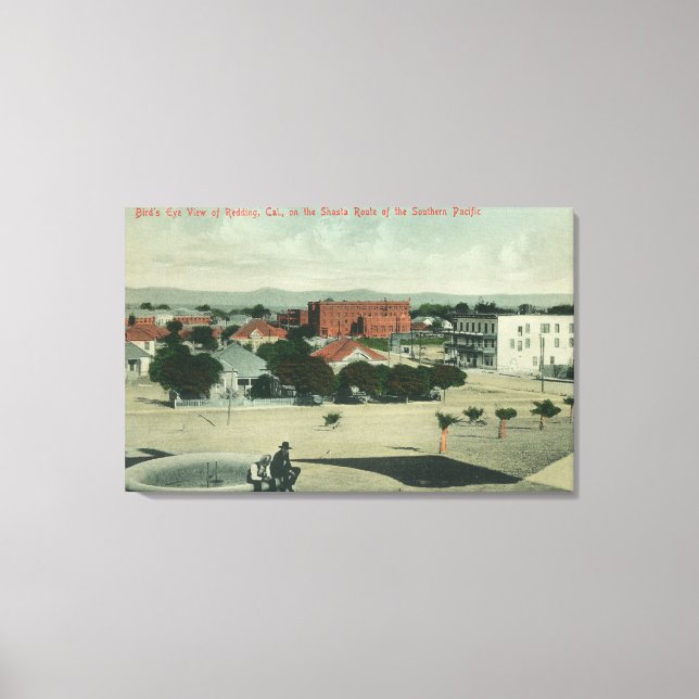 Impressão Em Tela Cidade do Pacífico Sul na rota Shasta (Frente)