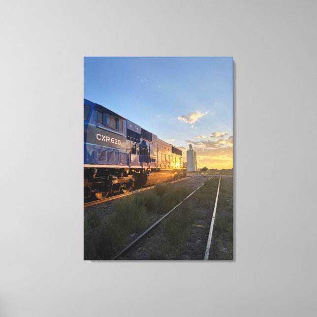 Impressão Em Tela Cidade Ferroviária (Frente)