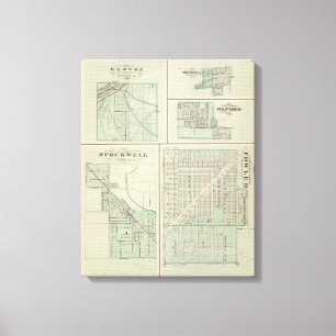 Impressão Em Tela Cidade incorporada do Fowler, Benton Co