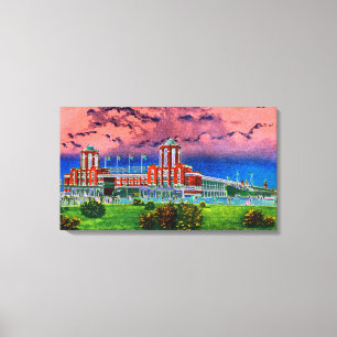 Impressão Em Tela Cidade Windy de marinho Pier Chicago, 1920