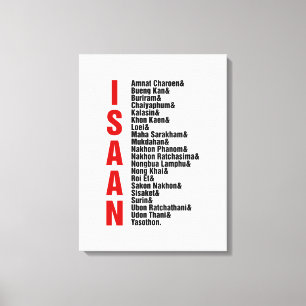 Impressão Em Tela Cidades de Isaan, Tailândia