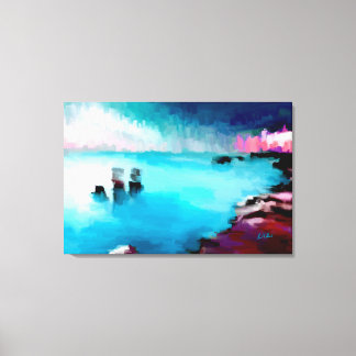 Impressão Em Tela Cidades pela margem