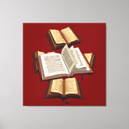 Impressão Em Tela Cinco Anéis O Estêncil Cut-Out Pentateuch Motif 5