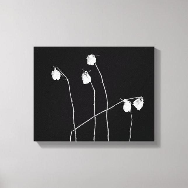 Impressão Em Tela Cinco Rosas (Frente)