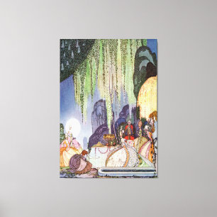 Impressão Em Tela Cinderella de Kay Nielsen na bola