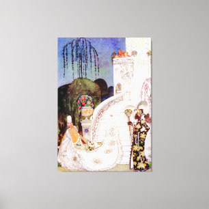 Impressão Em Tela Cinderella de Kay Nielsen que deixa a bola