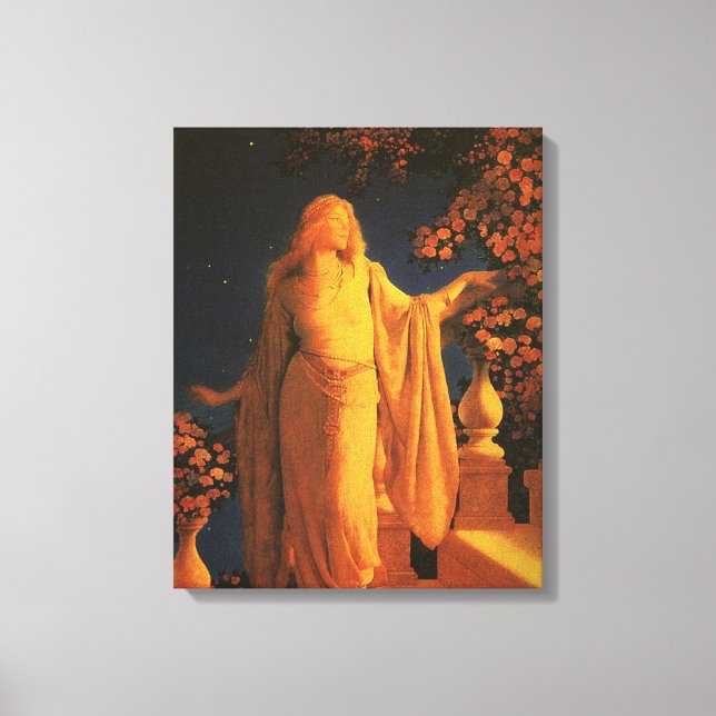Impressão Em Tela Cinderella, Maxfield Parrish (Frente)